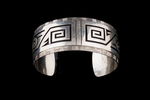 Hopi Overlay Bracelet with water symbols