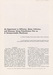 An experiment in diffusion, water pollution, and bioassay using polyethylene film as a semipermeable membrane by Cal R. Fremling