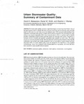 Urban Stormwater Quality: summary of contaminant data