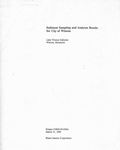 Lake Winona Braun Intertec sediment report by Cal R. Fremling