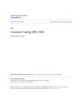 Graduate Catalog 2002-2004 by Winona State University