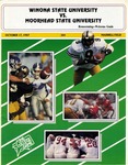 Winona State University vs. Moorhead State University: Football Program by Winona State University