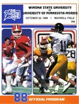 Winona State University vs. University of Minnesota-Morris: Football Program by Winona State University