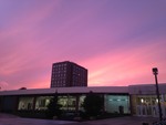 Sheehan Hall and Kryzsko Commons at Twilight Homecoming 2018 by Sydney Mohr