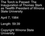 Inauguration of Winona State University President Thomas Stark by Thomas Stark