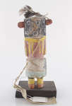 Hopi, variant of a Tasaf or Navajo katsina sculpture. ca. 1920s, 7" tall