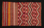 Artist Unknown. Navajo Tec Nos Pos/Red Mesa areas, floor rug. ca 1930. Homespun wool, natural yarns and aniline dyes.