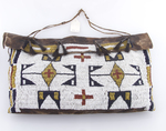 Pair of Lakota-style bags on commercial hide with contemporary beads