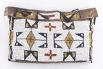 Pair of Lakota-style bags on commercial hide with contemporary beads