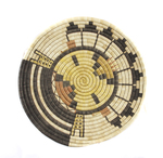 Hopi coiled tray depicting a Palhik Mana social dancer. ca 1950s. 14 1/2" diameter
