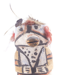 Wilson Tawaquaptewa, Smaller figure with Tri-partite face, prominent snout. 6 1/8" x 2 3/4"