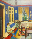 Interior with Child by Max Weber
