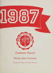 Freshman Record: 1987 by Winona State University