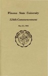 1984 Commencement Program: Winona State University by Winona State University