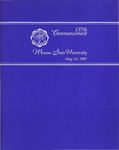 1997 Commencement Program: Winona State University