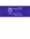 1999 Fall Commencement Program: Winona State University