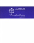 2000 Spring Commencement Program: Winona State University by Winona State University