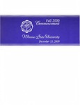 2000 Fall Commencement Program: Winona State University by Winona State University
