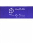 2001 Fall Commencement Program: Winona State University by Winona State University