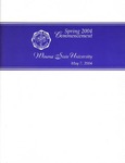 2004 Spring Commencement Program: Winona State University