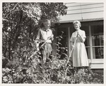 Pres Nels Minne & Mrs Minne at home gardening