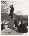 Wenonah Statue in Lake Park at Wintertime